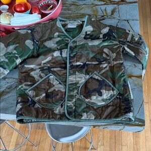 Zara Camouflage Jacket - Green and Brown